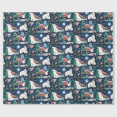 Schattige Polar Beer Winter Baby shower Cadeaupapier (Vlak)