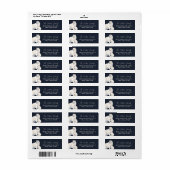 Schattige Polar Beer Winter Baby shower Etiket (Full Sheet)