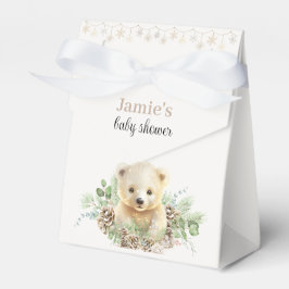 Schattige Polar Beer Winter Baby shower Favor Box Bedankdoosjes
