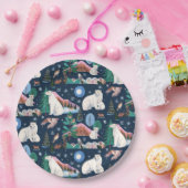 Schattige Polar Beer Winter Baby shower Papieren Bordje (Feest)