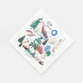 Schattige Polar Beer Winter Baby shower Servet (Hoek)