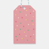 Schattige Polar Beer Wintersjaal en trui Vakantie Cadeaulabel (Achterkant)