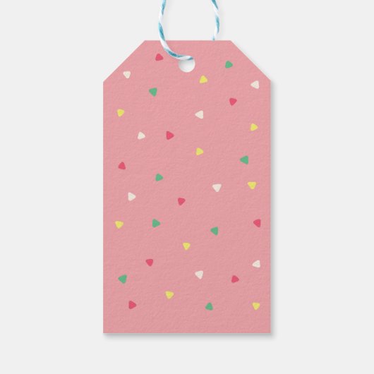 Schattige Polar Beer Wintersjaal en trui Vakantie Cadeaulabel (Achterkant)