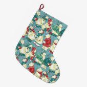 Schattige polarBeren Grote Kerstsok (Voorkant (Hangend))