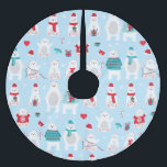 Schattige polarBeren Kerstboom Rok<br><div class="desc">Cute polar beer patroon</div>