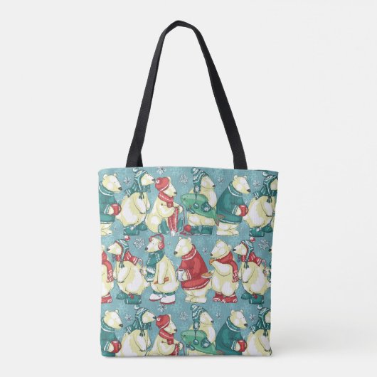 Schattige polarBeren Tote Bag (Achterkant)