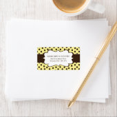 Schattige Polk a Dot Adresetiketten Etiket (Insitu)