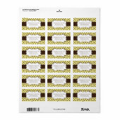 Schattige Polk a Dot Adresetiketten Etiket (Full Sheet)