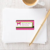 Schattige Polk a Dot & Verzendlabels Etiket (Insitu)