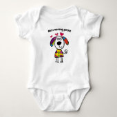 Schattige Polka Dot Puppy Art Romper (Voorkant)