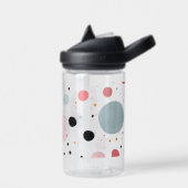 Schattige polka dot vlekkerig patroon waterfles (Links)