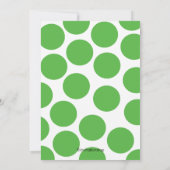 Schattige Polka Dots Monkey Genderneutraal Baby sh Kaart (Achterkant)