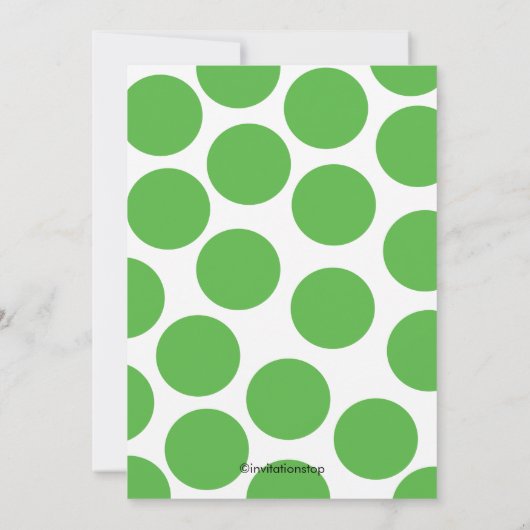 Schattige Polka Dots Monkey Genderneutraal Baby sh Kaart (Achterkant)