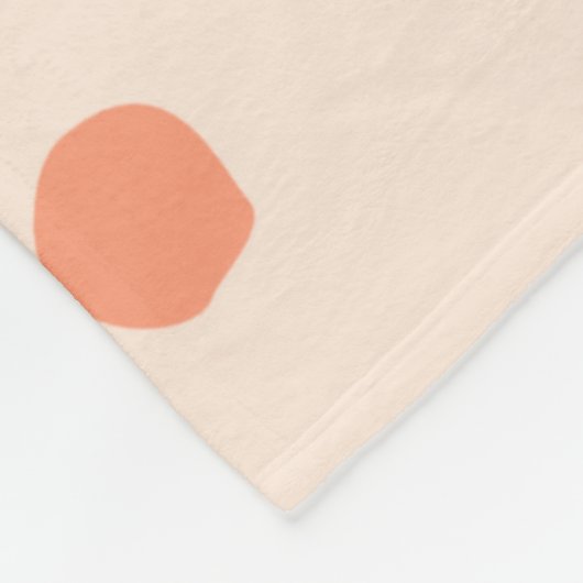 Schattige polka stit moderne schattige trendroze g fleece deken (Hoek)