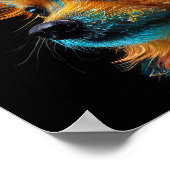 Schattige Pomchi poster met persoonlijkheid (Hoek)