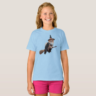 Schattige Pomeranian Halloween Kinderen T-shirt