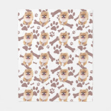 Schattige Pomeranian & Paw Print Design – Pet Love