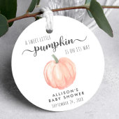 Schattige pompoen Baby shower dank u Bedankjes Labels