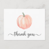 Schattige pompoen Baby shower dank u Briefkaart (Voorkant)
