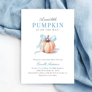 Schattige pompoen Baby shower Kaart