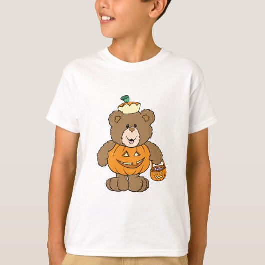 Schattige Pompoen Beer T-shirt (Voorkant)