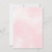 Schattige Pompoen Bloem Roze Baby Shower Gedicht B Bedankkaart (Achterkant)