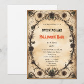 Schattige pompoen Boo Halloween-feest Kaart (Voorkant / Achterkant)