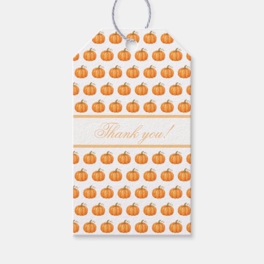 Schattige Pompoen Cadeaulabel (Voorkant)