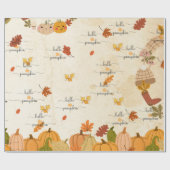 Schattige Pompoen Cadeaupapier (Vlak)