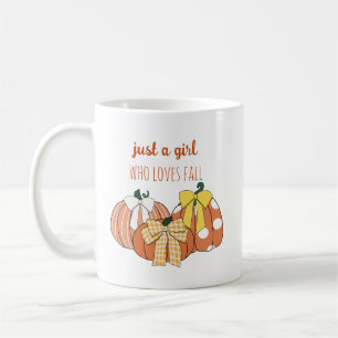 Schattige Pompoen en Strikken Gewoon Een Meisje Da Koffiemok