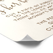 Schattige pompoen eucalyptus Baby shower buik spel Poster (Hoek)