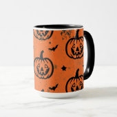 Schattige Pompoen Gelukkig Halloween Mok (Voorkant rechts)