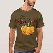 Schattige Pompoen "Hallo" T-shirt (Voorkant)