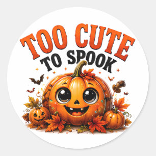👻 Schattige Pompoen Halloween Grappige Spreuk 🎃 Ronde Sticker