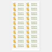 Schattige pompoen pompoen tekening gepersonaliseer labels (Vel)