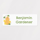 Schattige pompoen pompoen tekening gepersonaliseer labels (Design 2)