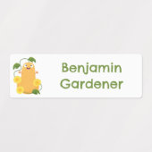 Schattige pompoen pompoen tekening gepersonaliseer labels (Design 1)
