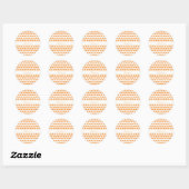Schattige Pompoen Ronde Sticker (Vel)
