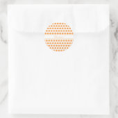 Schattige Pompoen Ronde Sticker (Tas)