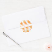 Schattige Pompoen Ronde Sticker (Envelop)