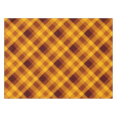 Schattige pompoen Sinaasappel geruite kleine tafel Tafelkleed (Voorkant (Horizontaal))