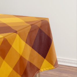 Schattige pompoen Sinaasappel geruite kleine tafel Tafelkleed