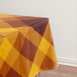 Schattige pompoen Sinaasappel geruite medium tafel Tafelkleed