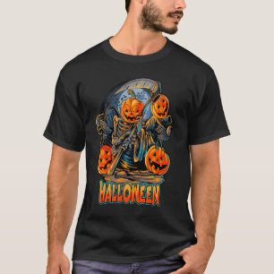 Schattige pompoen Skeleton Halloween Gift T-shirt