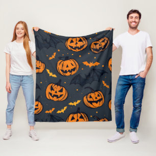 Schattige pompoenen en Schattig Halloween Fleece Deken