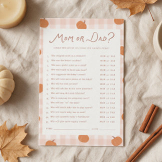 Schattige Pompoenen Moeder of Vader Baby Shower Sp