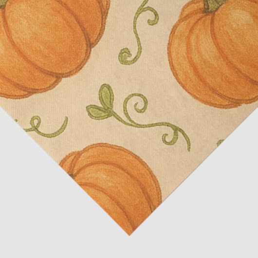 Schattige pompoenpapier - Halloween Gift Wrappin Tissuepapier (Detail)