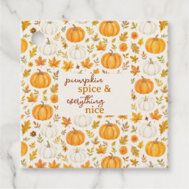 Schattige pompoenpatroon | Thanksgiving Bedankjes Labels