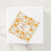 Schattige pompoenpatroon | Thanksgiving Bedankjes Labels (In situ)