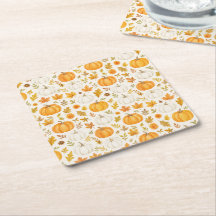 Schattige pompoenpatroon | Thanksgiving